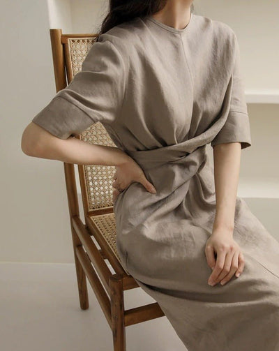 Elegante Linnen Robe voor Dames