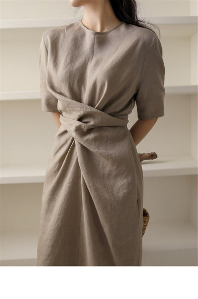 Elegante Linnen Robe voor Dames