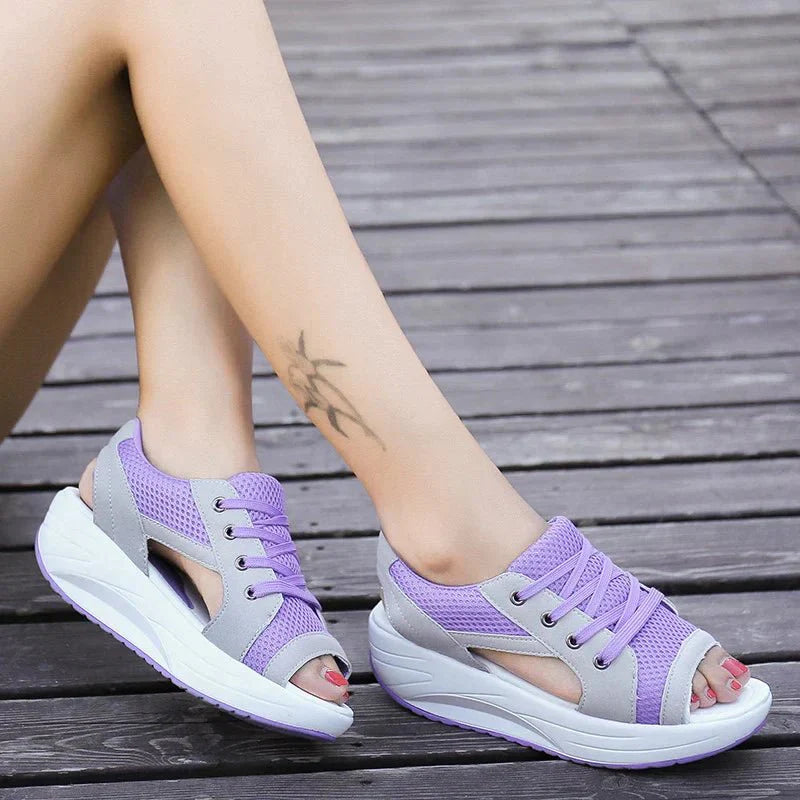 Elegante Orthopedische Sandalen met Veters voor Dames
