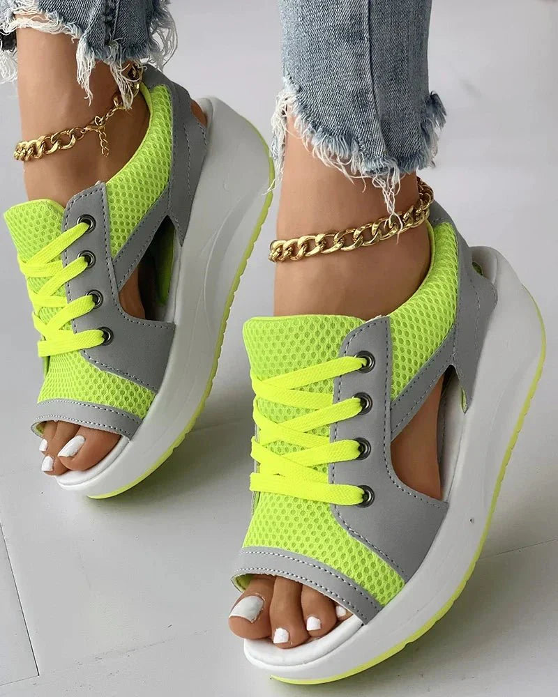Elegante Orthopedische Sandalen met Veters voor Dames
