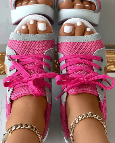 Elegante Orthopedische Sandalen met Veters voor Dames