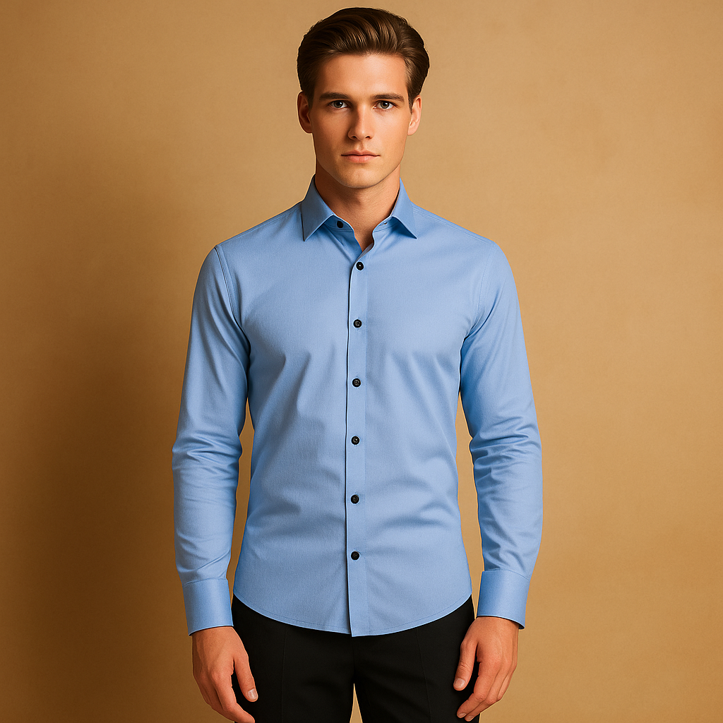 Casual Shirt met Lange Mouwen voor Heren