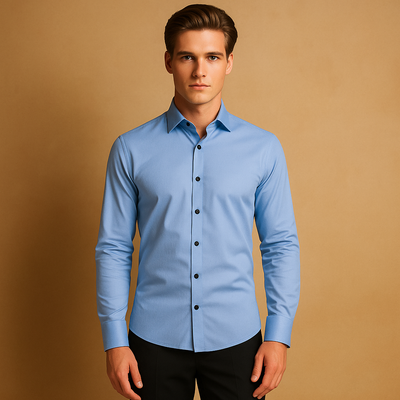 Casual Shirt met Lange Mouwen voor Heren