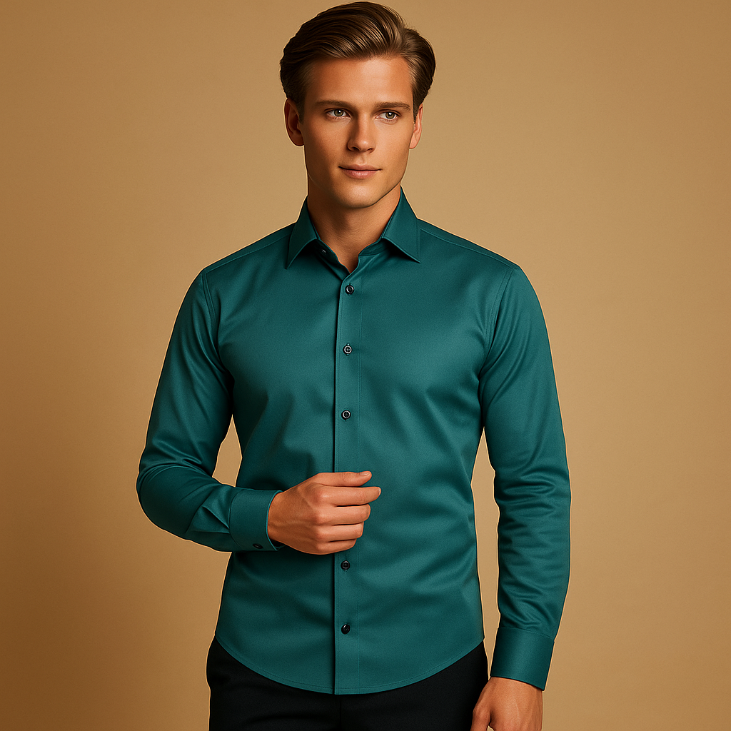 Casual Shirt met Lange Mouwen voor Heren