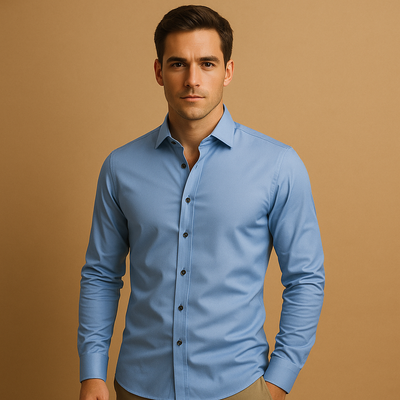 Casual Shirt met Lange Mouwen voor Heren