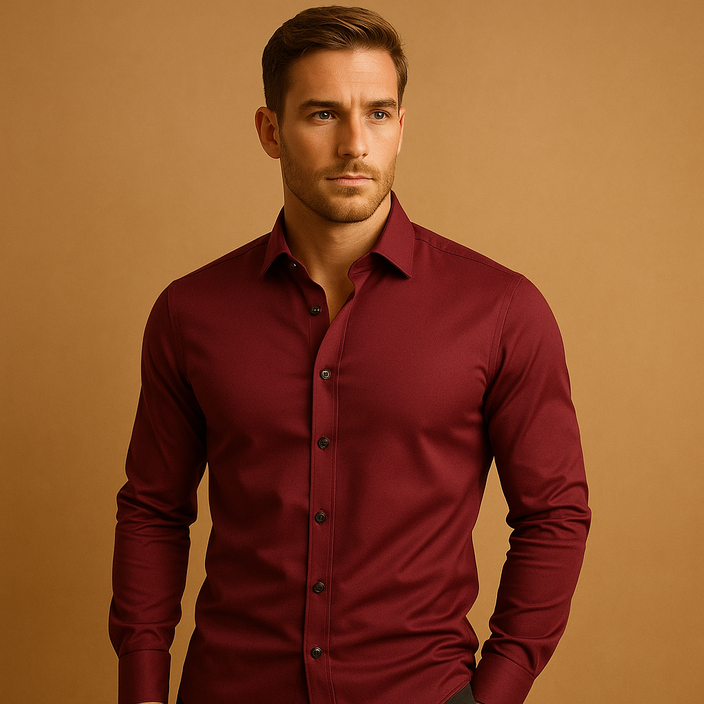 Casual Shirt met Lange Mouwen voor Heren