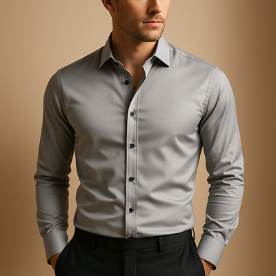 Casual Shirt met Lange Mouwen voor Heren