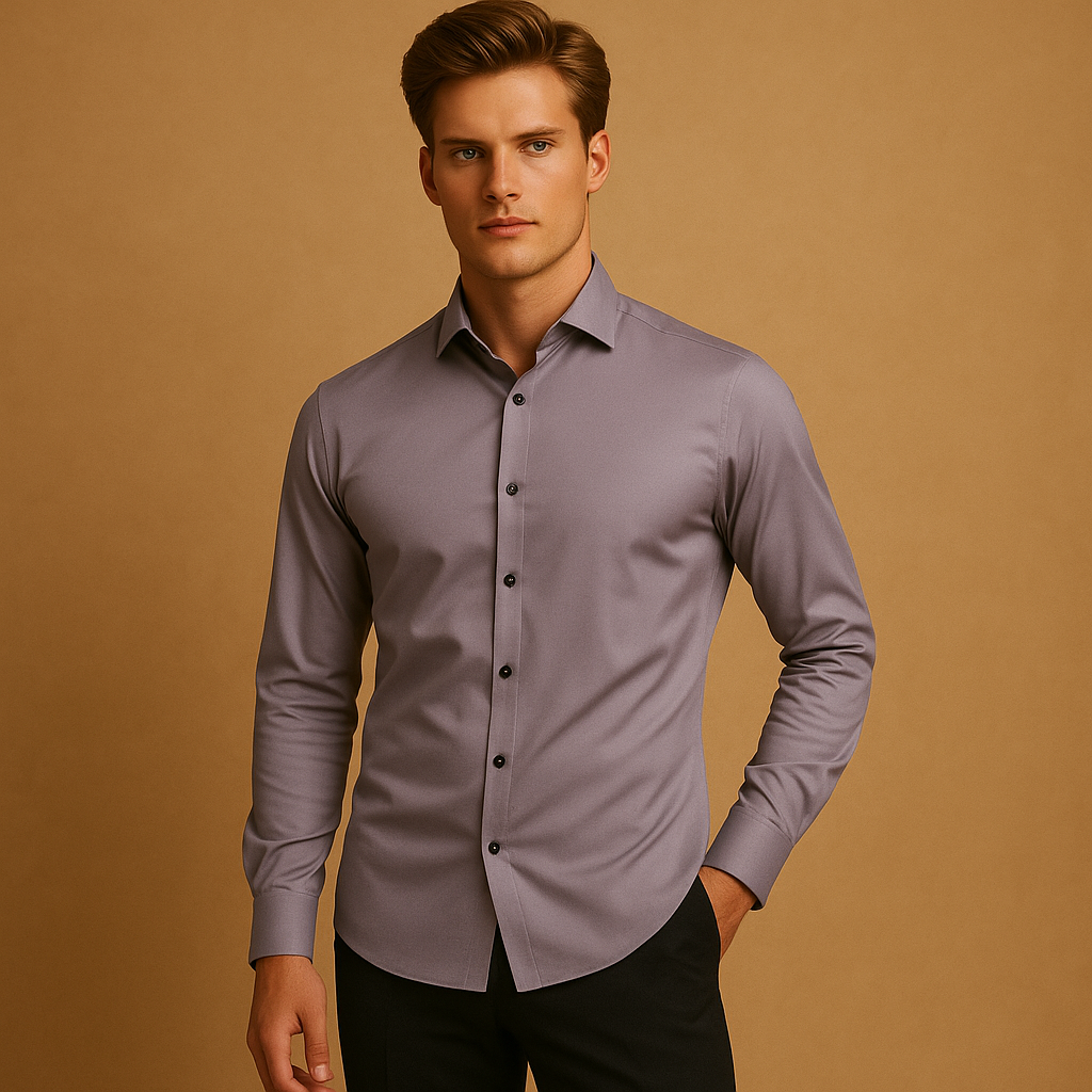 Casual Shirt met Lange Mouwen voor Heren