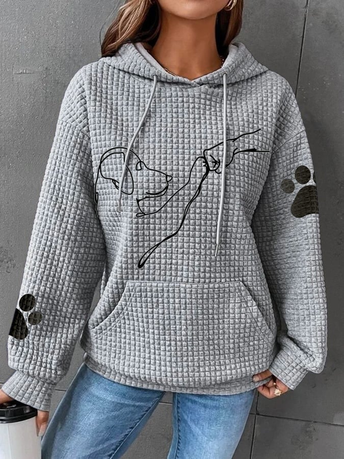 Comfortabele Dames Hoodie van Zachte Mix van Polyester en Katoen